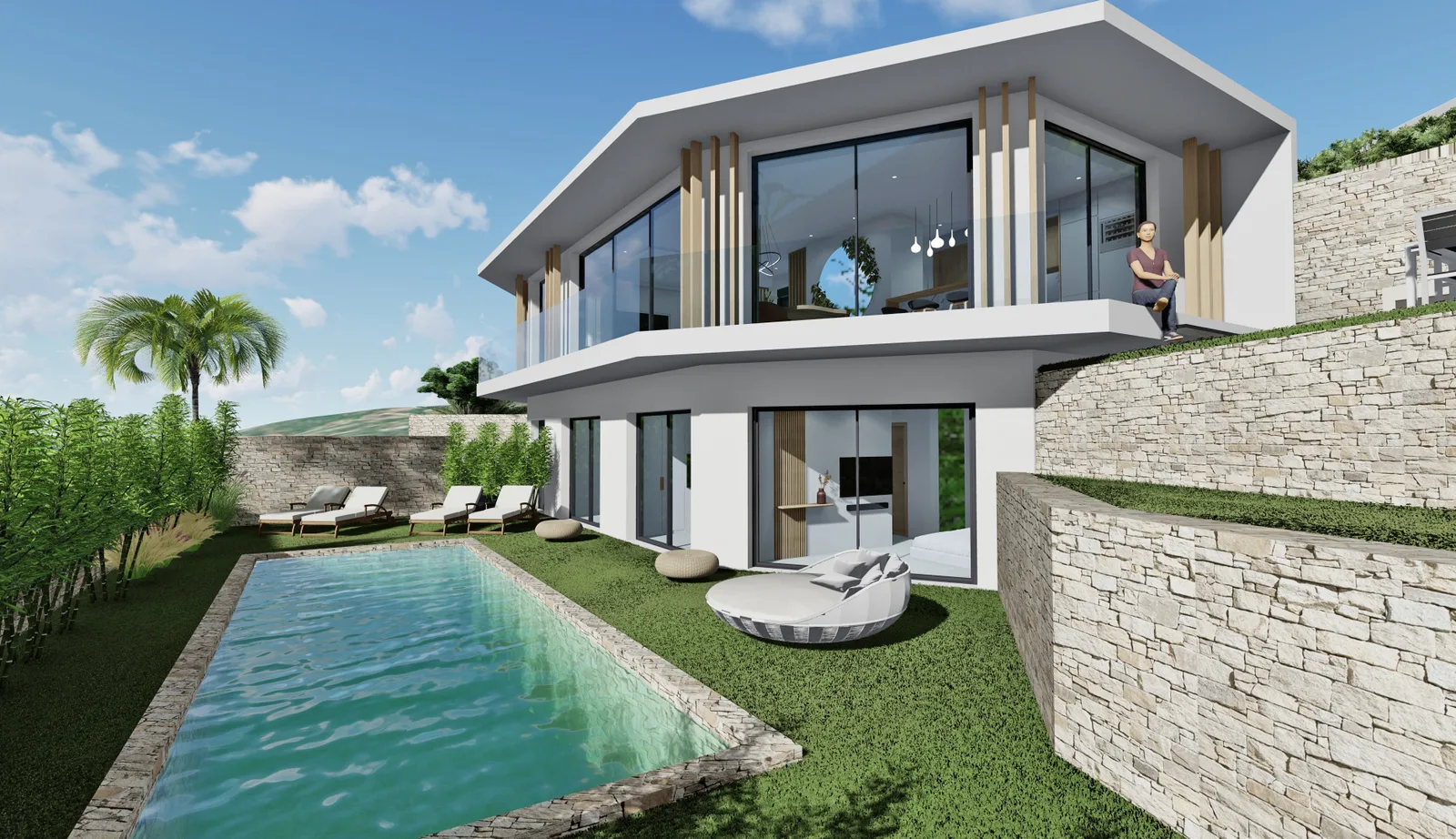 Villa Basse - Domaine de 3 villas - Bandol (83)
